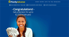 Desktop Screenshot of priorityadvance.com